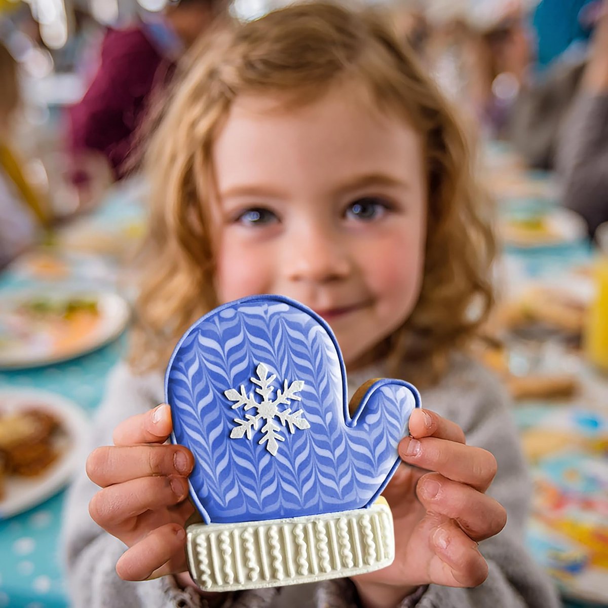 Mitten Koekjesvorm - Handschoen Vorm - Bakken Kerst - Gepolijst Metaal - 12.7 CM