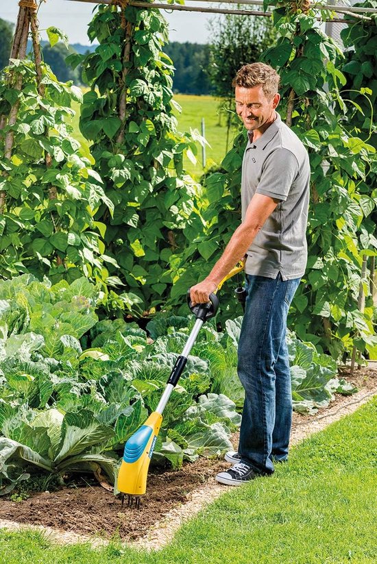 Elektrische Bodemkruimelaar - Tuinhak Cultivator - Bodem Losmaken - 8 Cm Werkdiepte - 77 x 22 x 19 cm van Merkloos	 — afbeelding 3