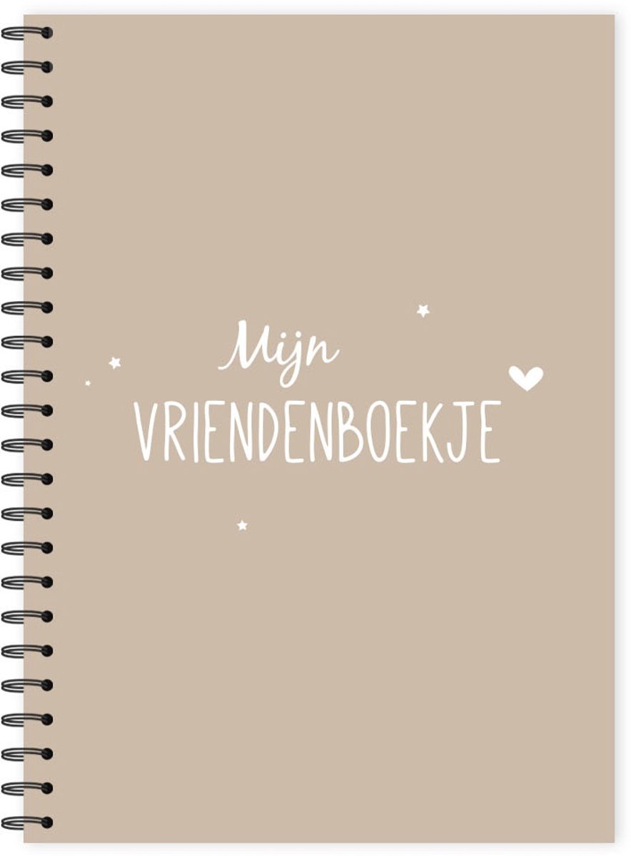 Vriendenboekje Invulboek- Zand- Fien & Feau