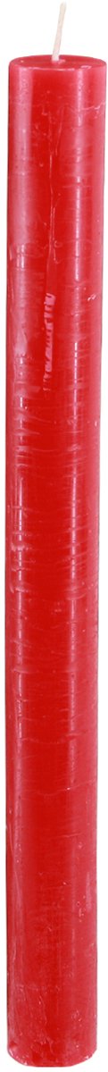 Effen gekleurde taps toelopende kaarsen, rood, 22×240 mm, 12 stuks, 12