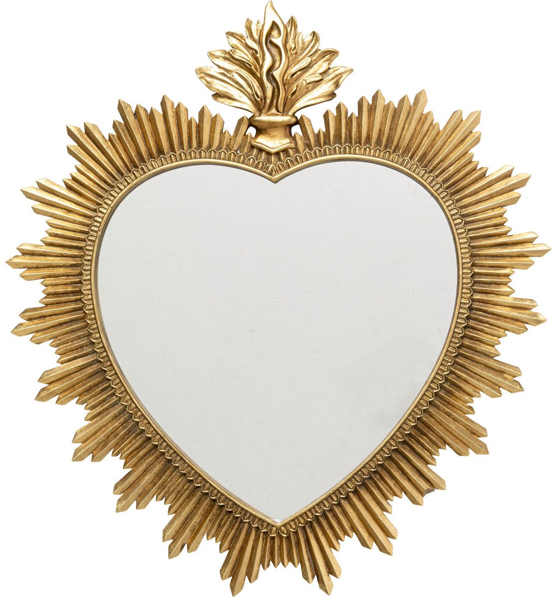 Spiegel hart goud 54x49cm Kare Design