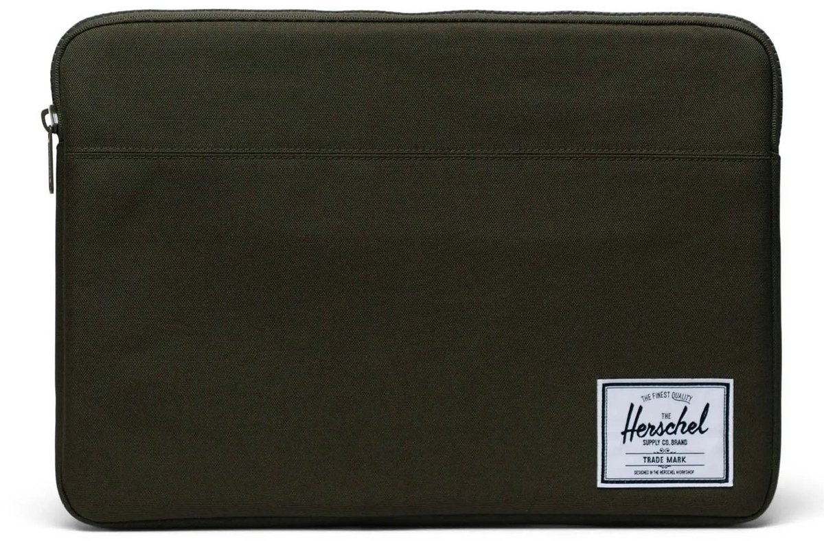 Herschel laptop hoes met laptopvak Anchor 15-16 Inch Sleeve Ivy Green donkergroen