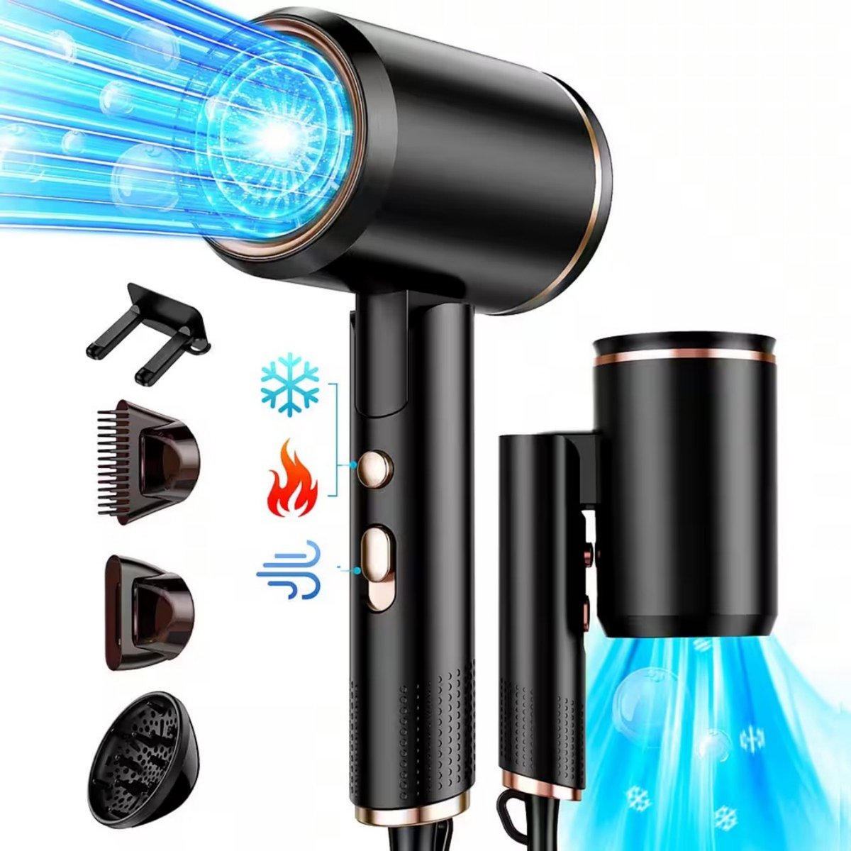 YANGJ UG High Speed Föhn met 3 Temperatuurinstellingen - YANGJ UG - €37,99