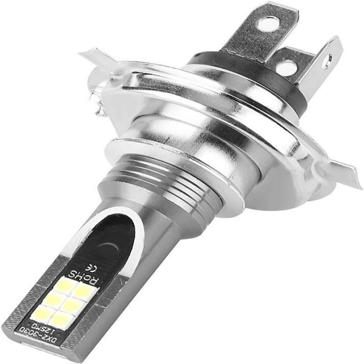 Oneay 2 Stuks - H4 LED-Lamp - Auto Verlichting Lamp - 2Pcs Direct Insteekbare Integrale Voorlamp H4 - Zilver - Aluminium - Plug & Play - Zonder Extra Decoder – foto 4