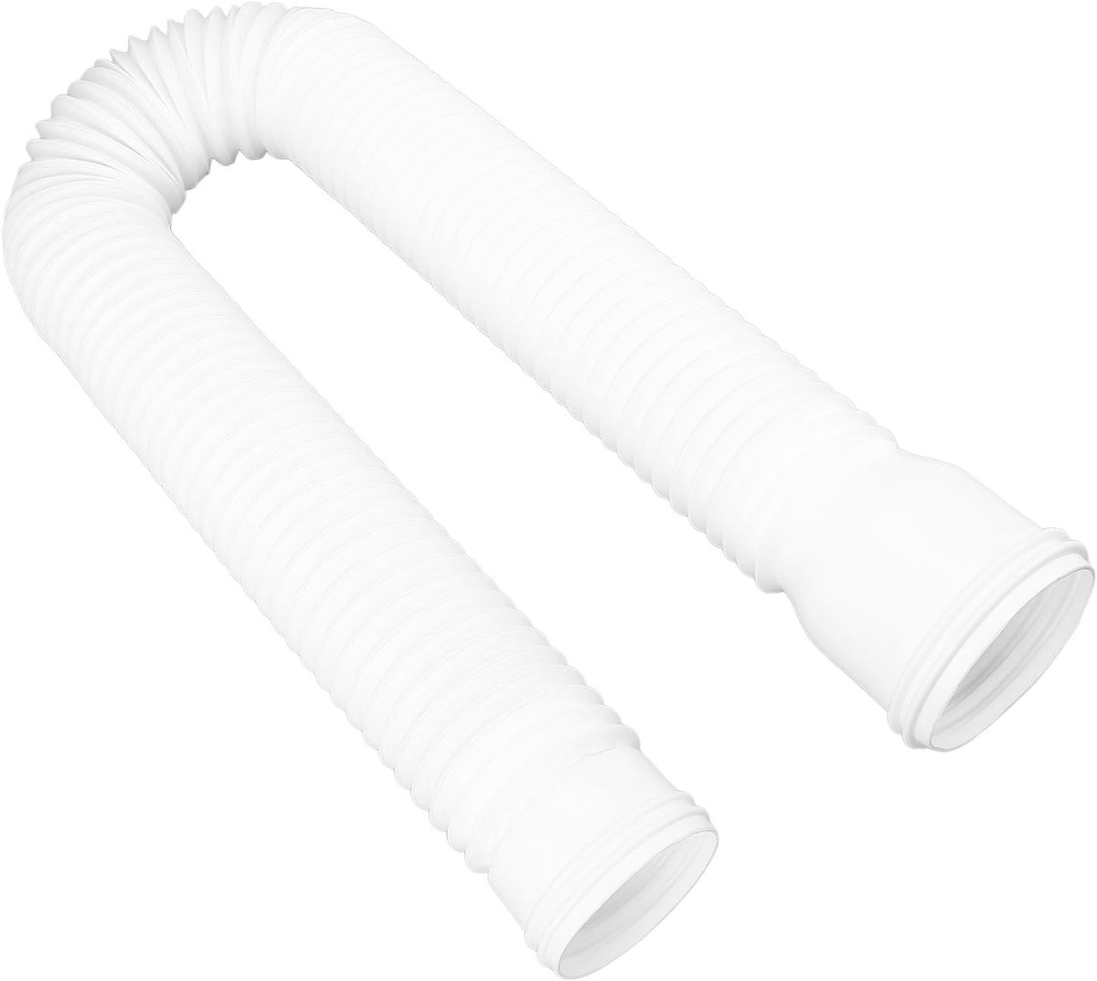 Regenpijp met Flexibele en Uitschuifbare Afvoerpijp - Regengoot Verlengstuk 20-59 Inch Wit