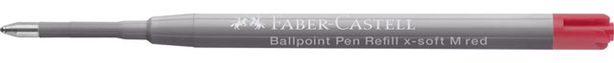 Faber-Castell Balpenvulling - Medium Rood X-soft - FC-148772