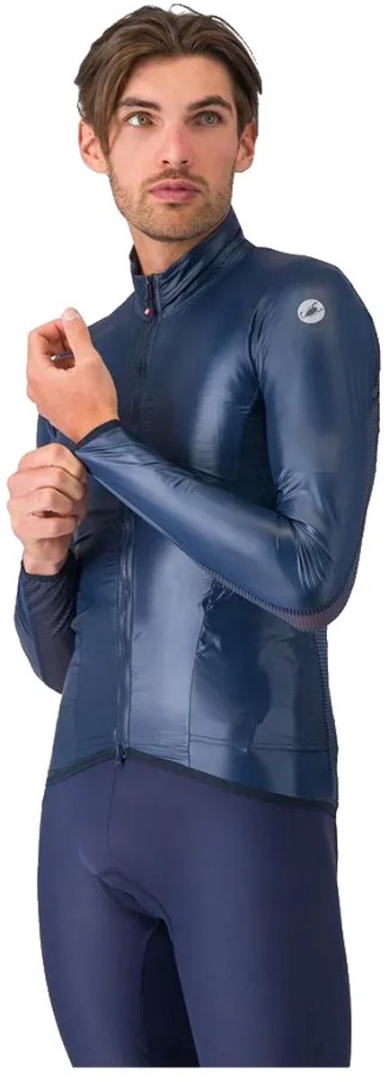 Castelli Aria Shell 2 Jas Blauw S Man