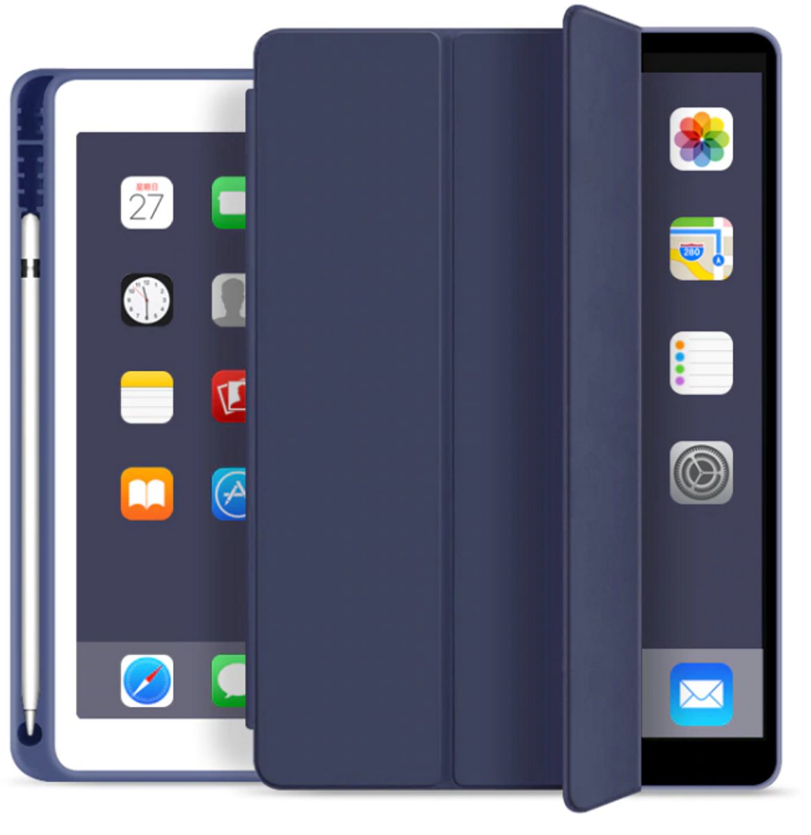 EtuiTab Apple iPad 10.2 Serie - Smart Pencil Etui - 7/8/9 Generatie - Wake-up functie - Magnetische Sluiting