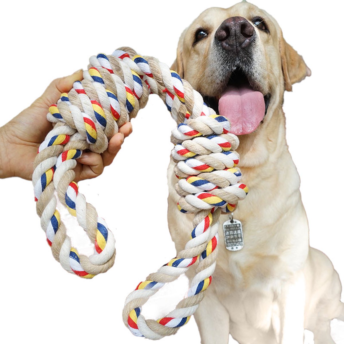 Mersjo Chew Toy XXL - Honden Speelgoed - 60cm - Katoen - Duurzaam