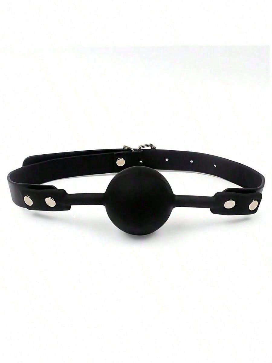 Oneay Siliconen gag – Verstelbaar SM en BDSM accessoire voor bondage spel – Zwart