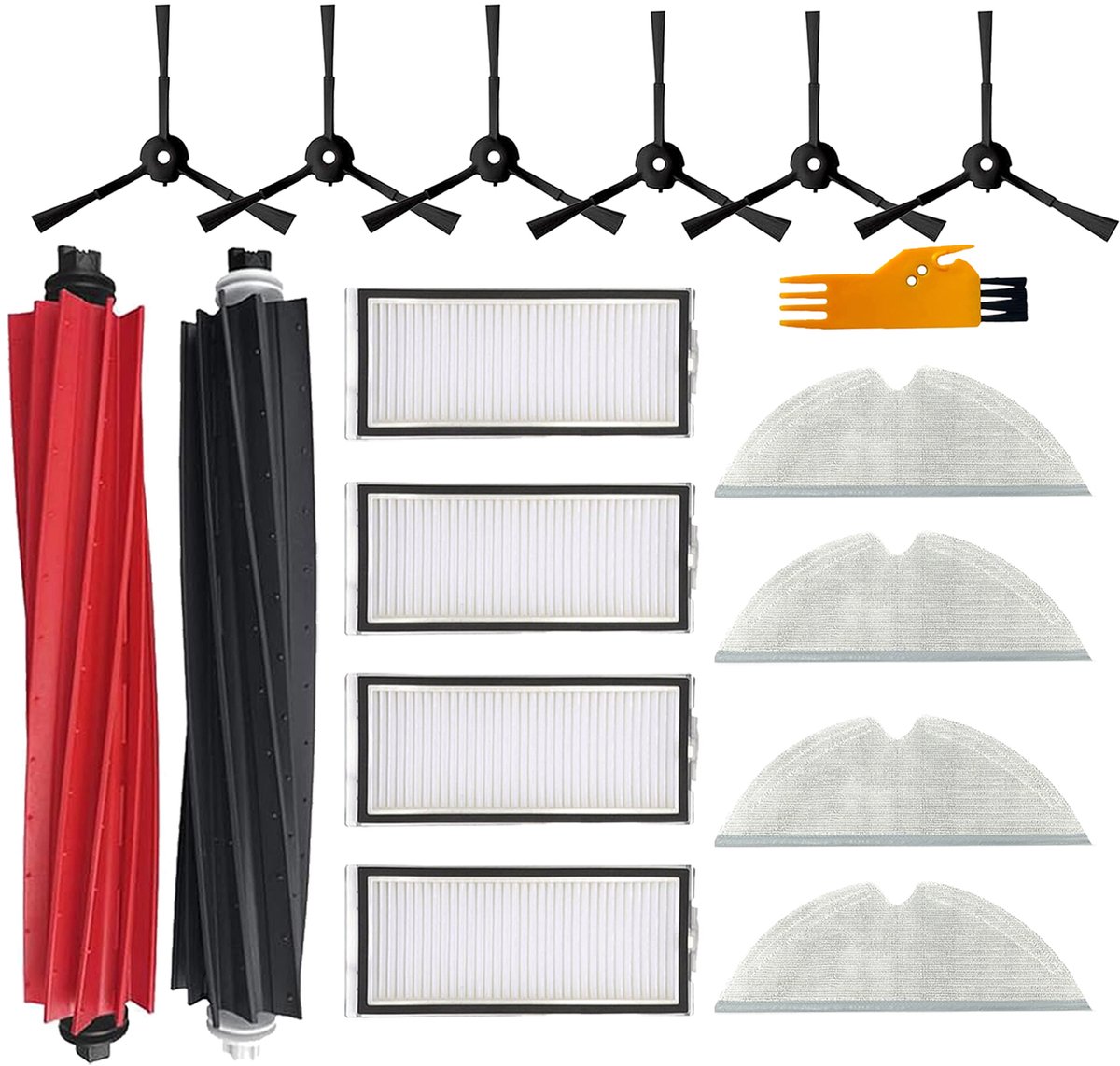 17-delige accessoirekit geschikt voor Roborock Q5 Pro / Q5 Pro+ / Q8 Max / Q8 Max+ stofzuiger