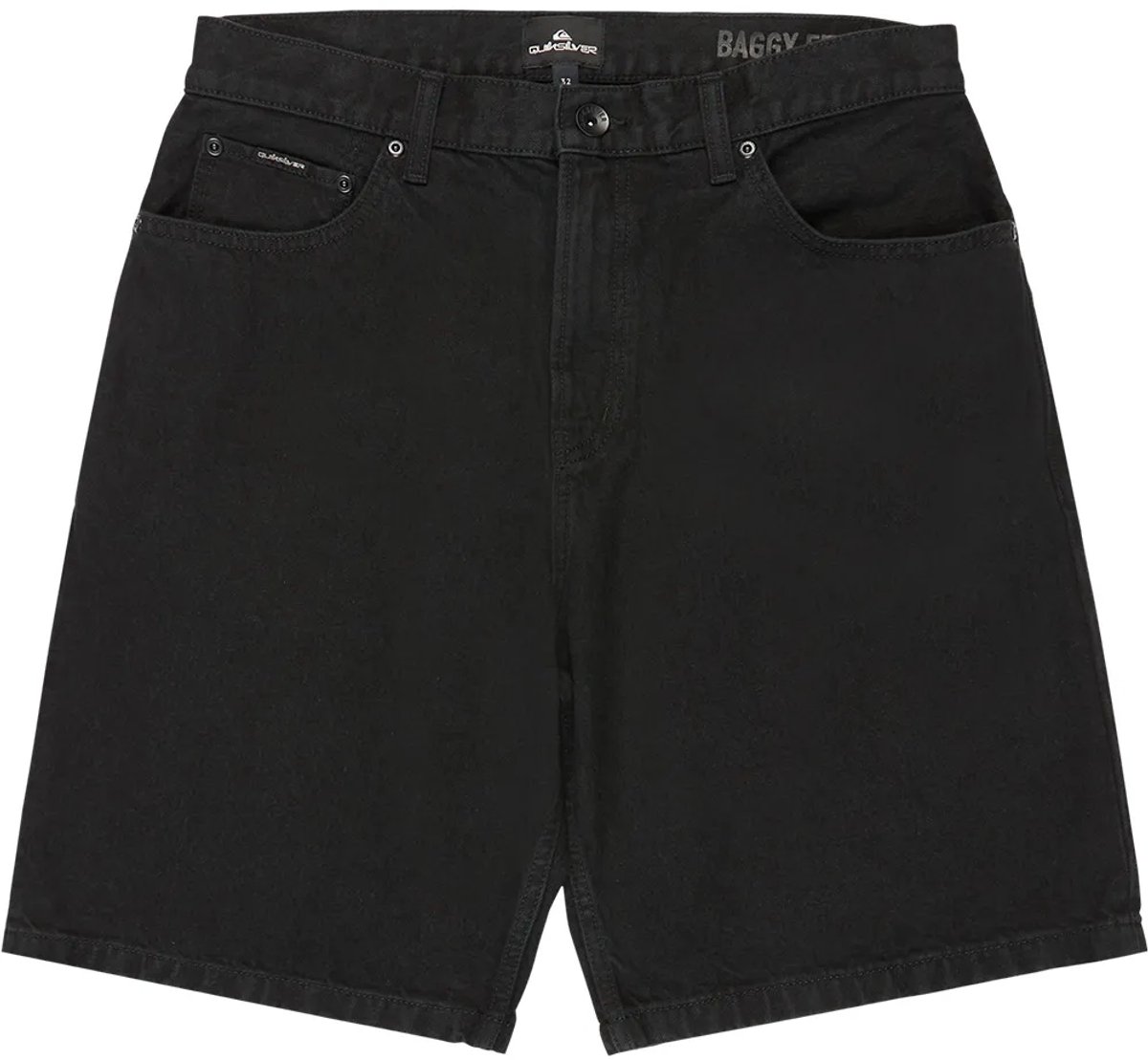 Quiksilver Eqyds03121 Baggy Fit Korte Jeans 29 Man Zwart