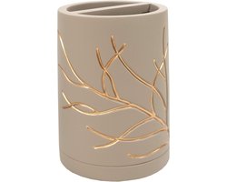 Tandenborstelhouder Decoratief - Badkamer Accessoires - Badkamer Organisatie - Handgemaakt Design - 4 Delig - Goudkleurig Takken