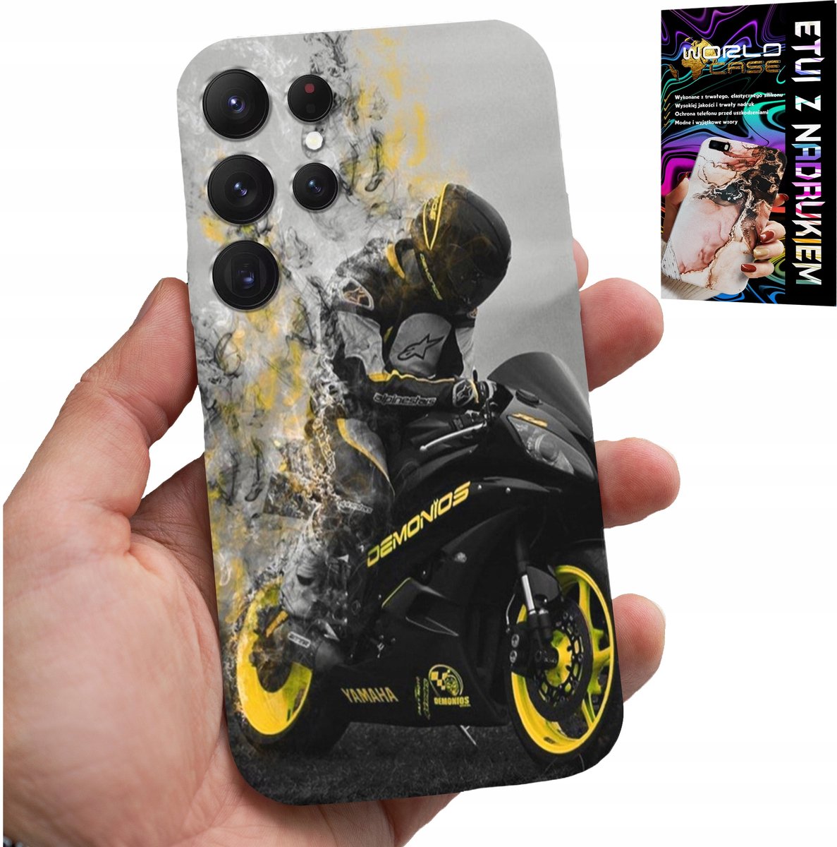 HOESJE VOOR SAMSUNG GALAXY S24 ULTRA - MOTORFIETSVENTILATOR MET VEEL ACHTERPATRONEN