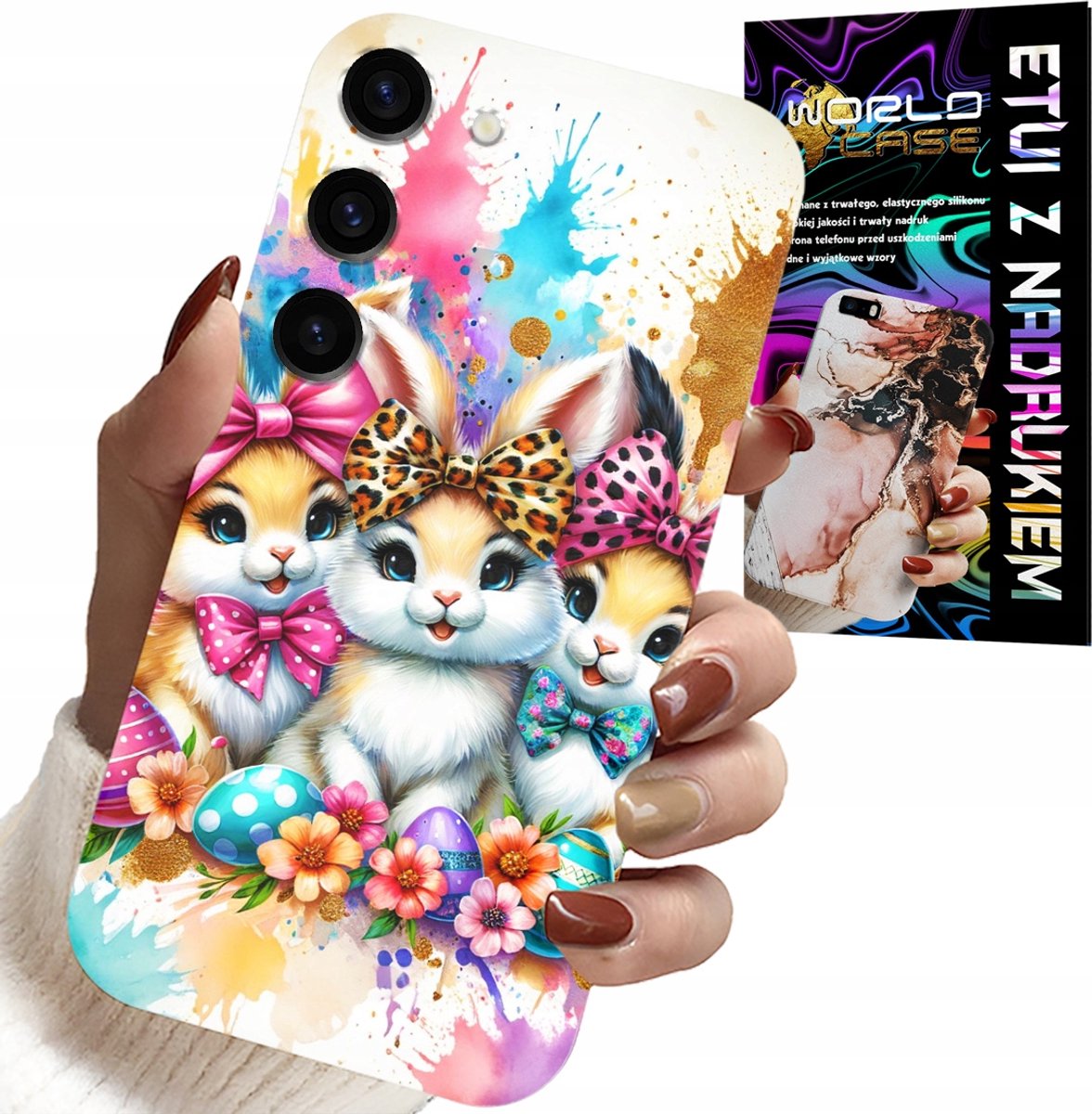 HOESJE VOOR SAMSUNG GALAXY S23 PLUS - KONIJNTJES, KERST, KONIJN, PASEN