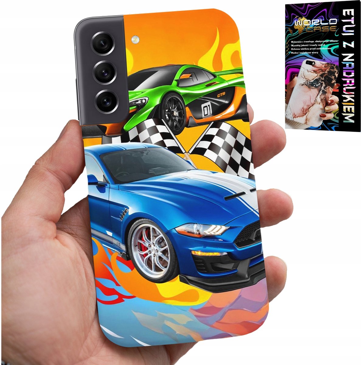 HOESJE VOOR SAMSUNG GALAXY S21 - VOOR KINDEREN, RACEAUTO'S