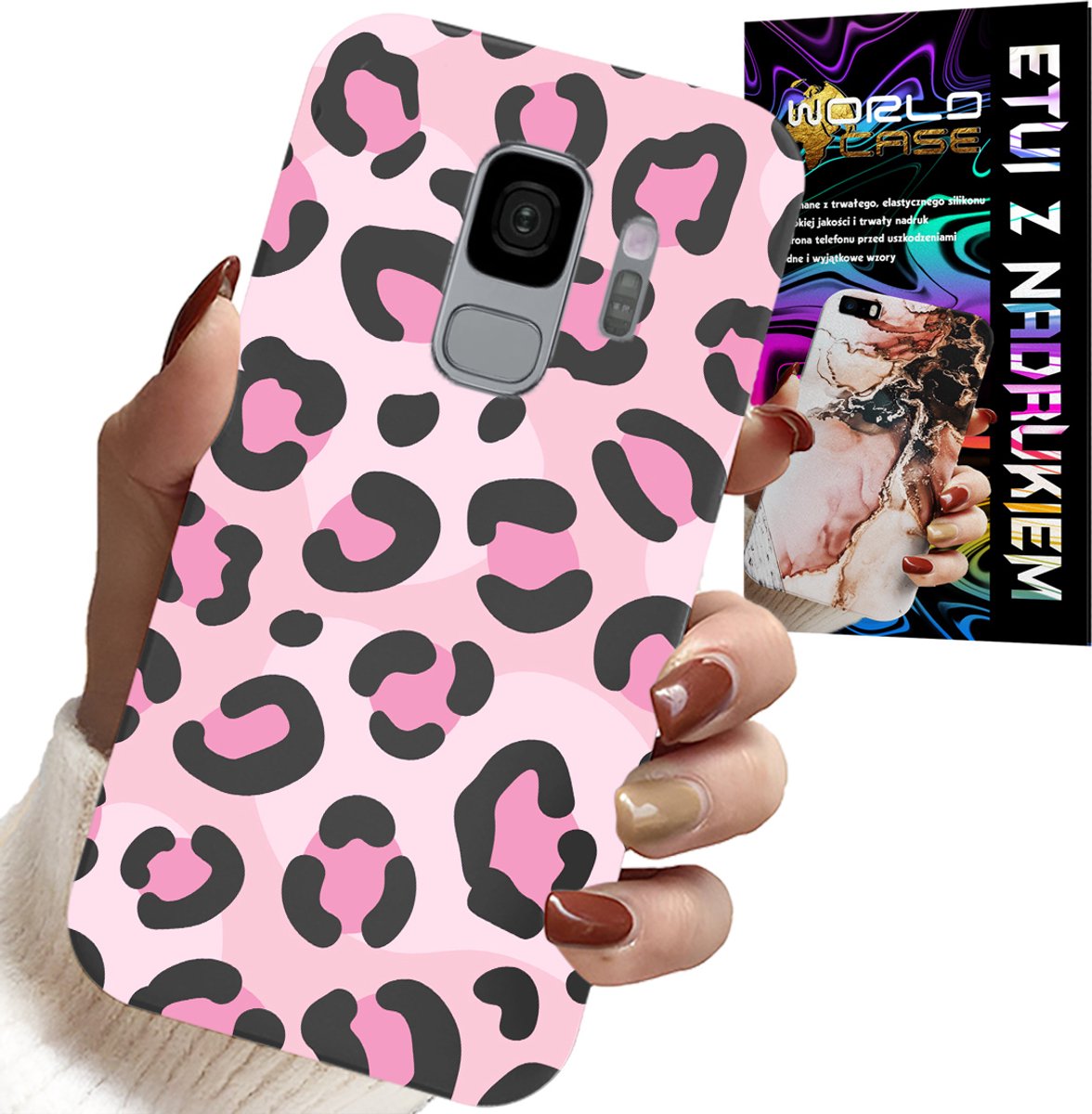 HOESJE VOOR SAMSUNG GALAXY S9 - ROZE LUIPAARD PANTHER VROUWELIJKE PATROON