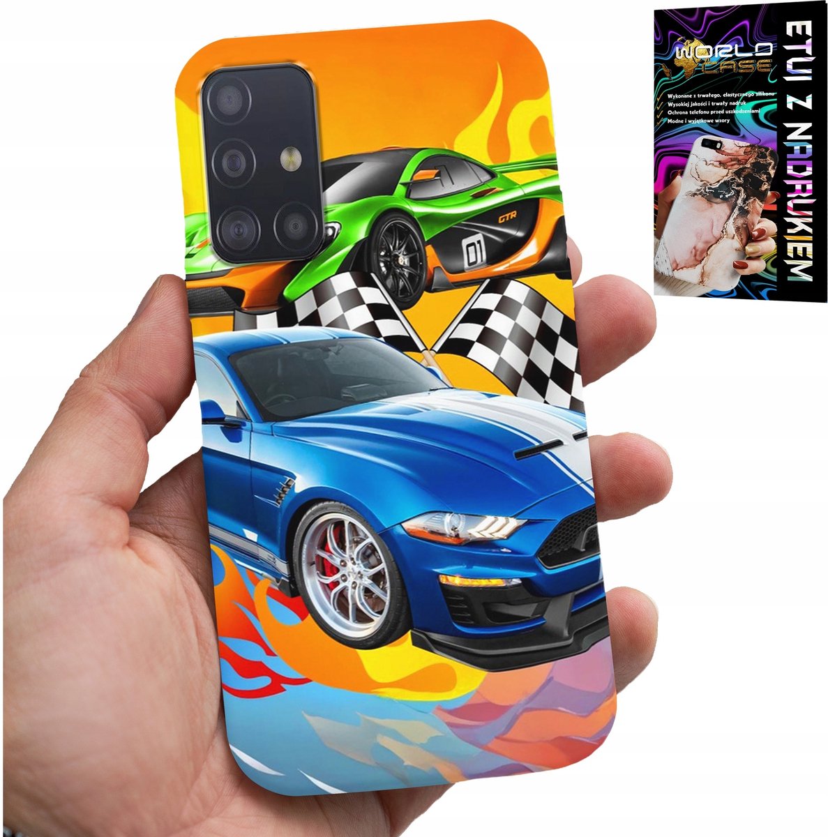 HOESJE VOOR SAMSUNG GALAXY A51 - VOOR KINDEREN, RACEAUTO'S