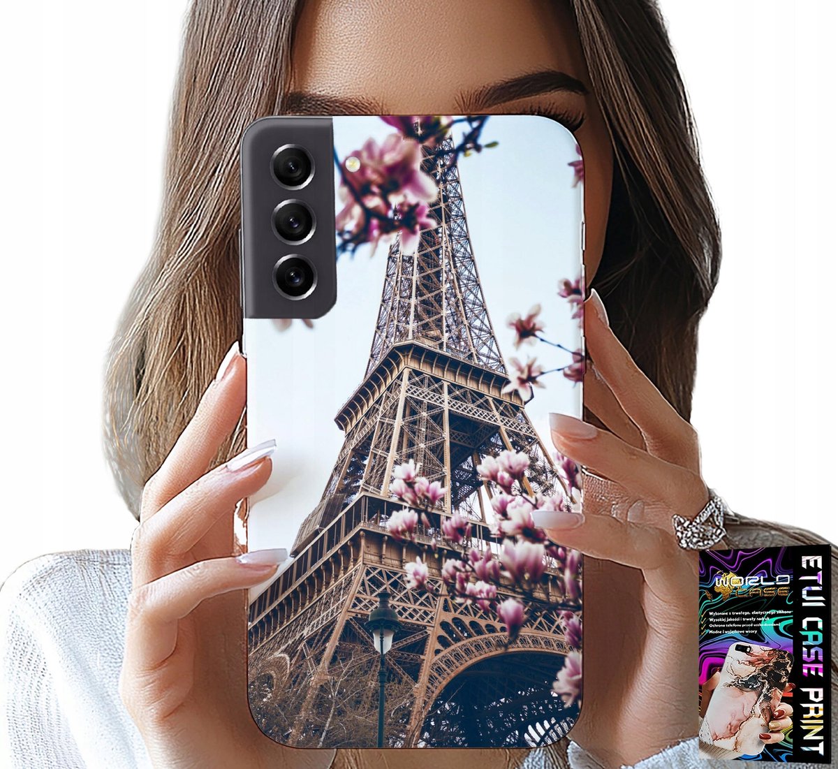 HOESJE VOOR SAMSUNG GALAXY S22 PLUS - PARIJS EIFFELTOREN MOOIE PLEKKEN ACHTERKANT