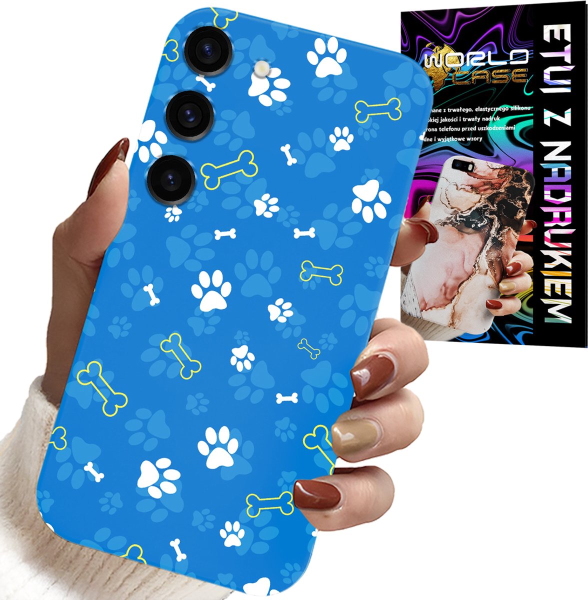 HOESJE VOOR SAMSUNG GALAXY S23 PLUS - PAWS BONES DOG PATROL PATRONEN VOOR KINDEREN