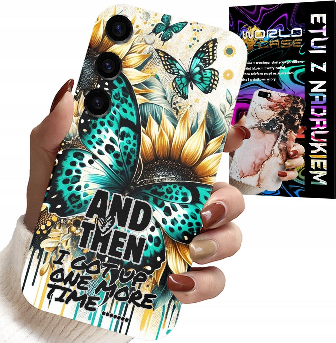 HOESJE VOOR SAMSUNG GALAXY S23 PLUS - AND THEN I GOT UP, FEMININE PATTERNS + FILM