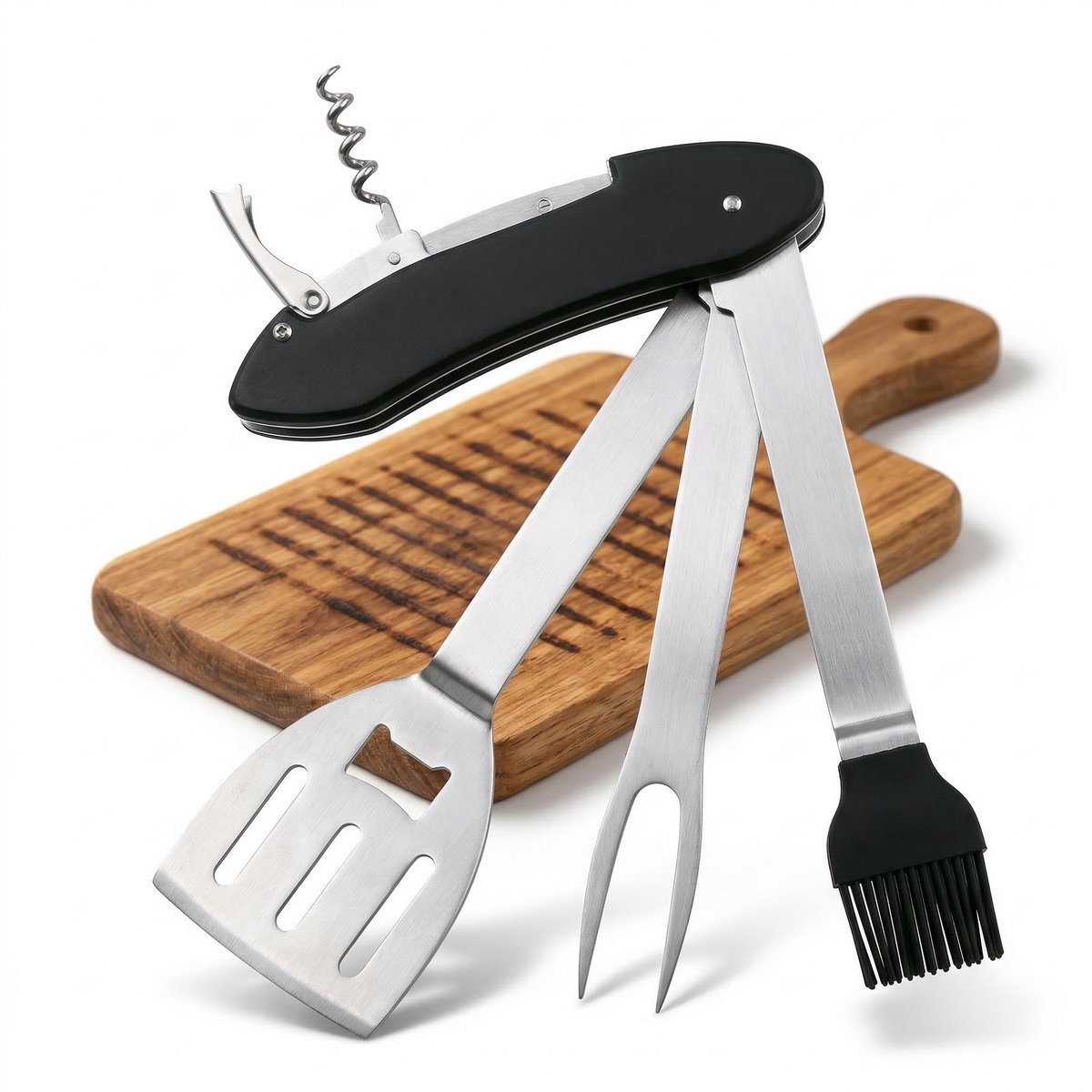 Lomera Barbecue Multitool - Bbq Multitool - Multi Bbq Tool - Bbq Tool - Bbq Multi Gereedschap - Barbecue Multi Gereedschap - Bbq Gereedschap Multitool - Barbecue Gereedschap Multitool - 5 in 1 Bbq Multitool