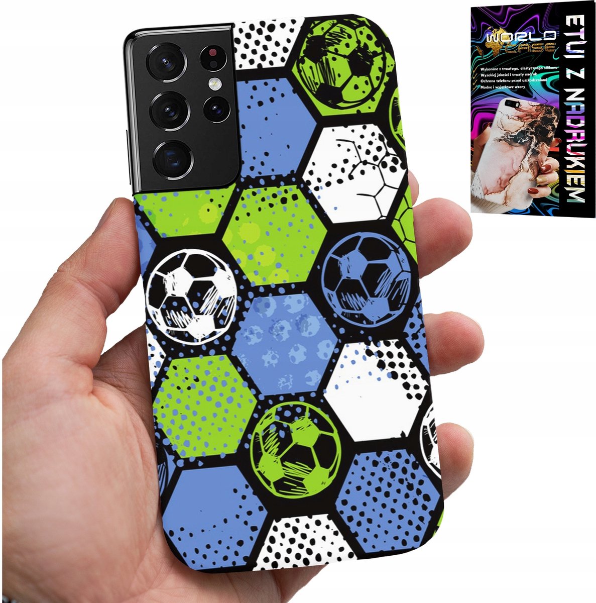 HOESJE VOOR SAMSUNG GALAXY S21 Ultra - ACHTERKANT MET VOETBALPLAAT