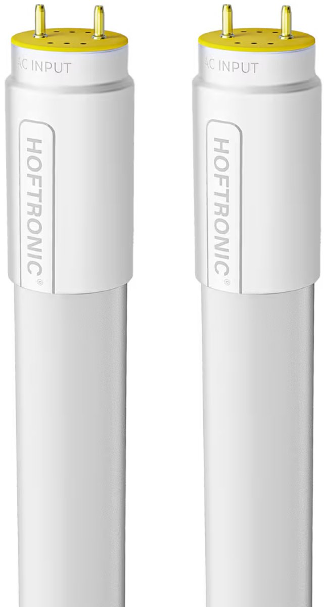 HOFTRONIC Set van 2 LED TL Buizen 120 cm - T8 (G13) - 18W 3600lm - 200lm/W - High lumen - vervangt 120W (120W/860) - 6000K - flikkervrij