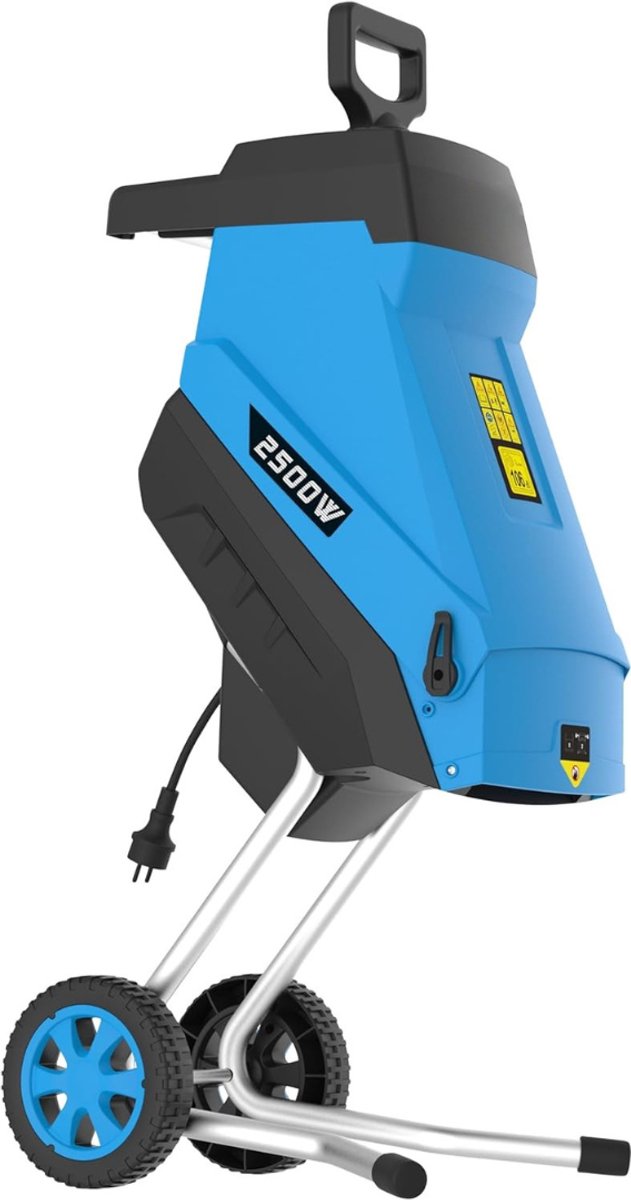 SAVI® Professionele Hakselaar Versnipperaar - Hakselaar Electrisch 50L - Versnipperaar Hakselaar – Blauw - 49cm x 40cm x 104cm