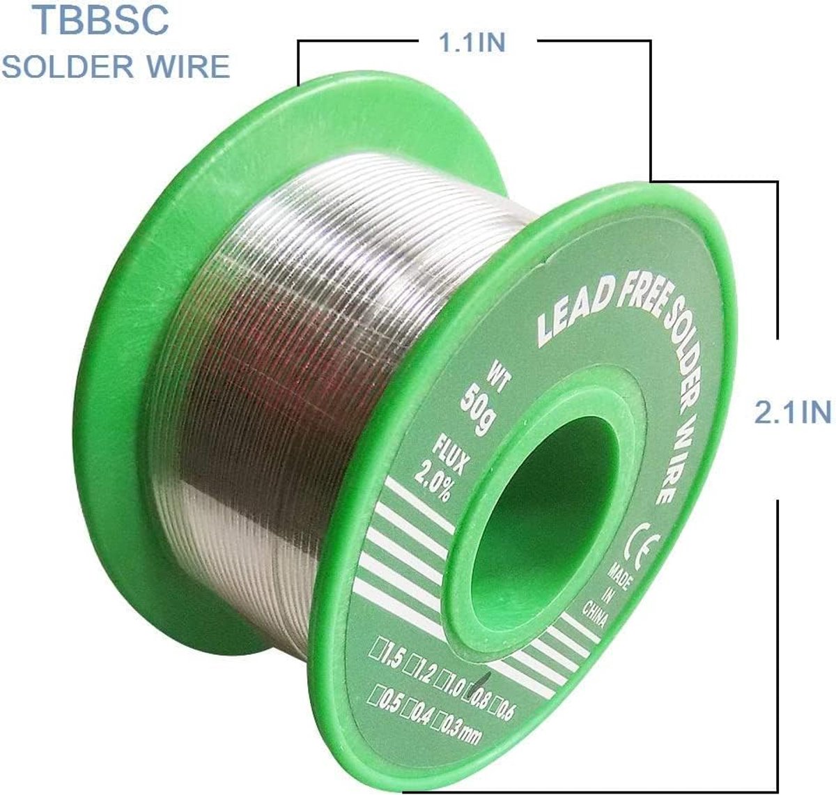 carmderin - Soldeertin Set - 2 Stuks - 0.8mm - Loodvrij - 20g - Voor Elektronische Reparatie en DIY – foto 2