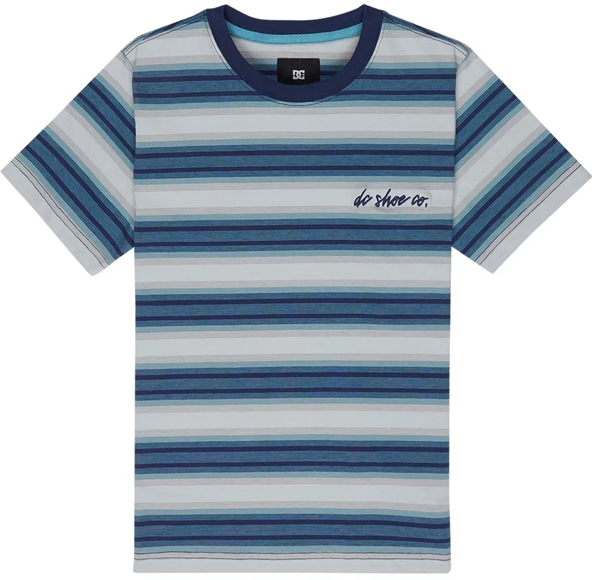 Dc Shoes Sheriff Stripe T-shirt Met Korte Mouwen 16 Years Jongen Blauw