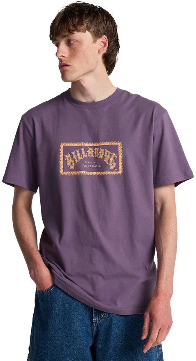 Billabong Arch Frame T-shirt Met Korte Mouwen XL Man Dusty Grape
