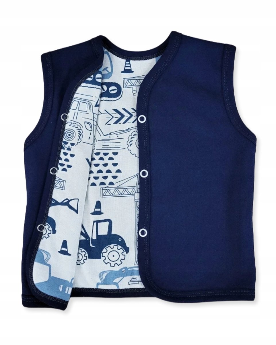 Dartomik Kaftanik Serie - Katoenen Bodywarmer - 98 - Jongens - Marineblauw