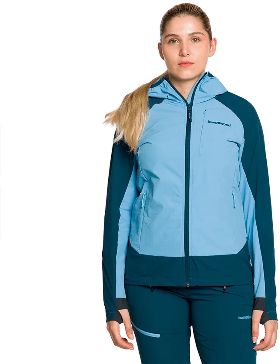 Trangoworld Caillich Df Softshelljack Blauw M Vrouw
