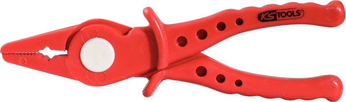 Platte Tang - Kunststof Tang - Veilig Isoleren - IEC 60900 Norm - 180 mm - Rood