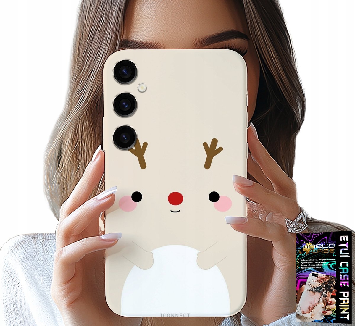 HOESJE VOOR SAMSUNG GALAXY A05S - RENDIER, RENDIER, KERSTPATROON