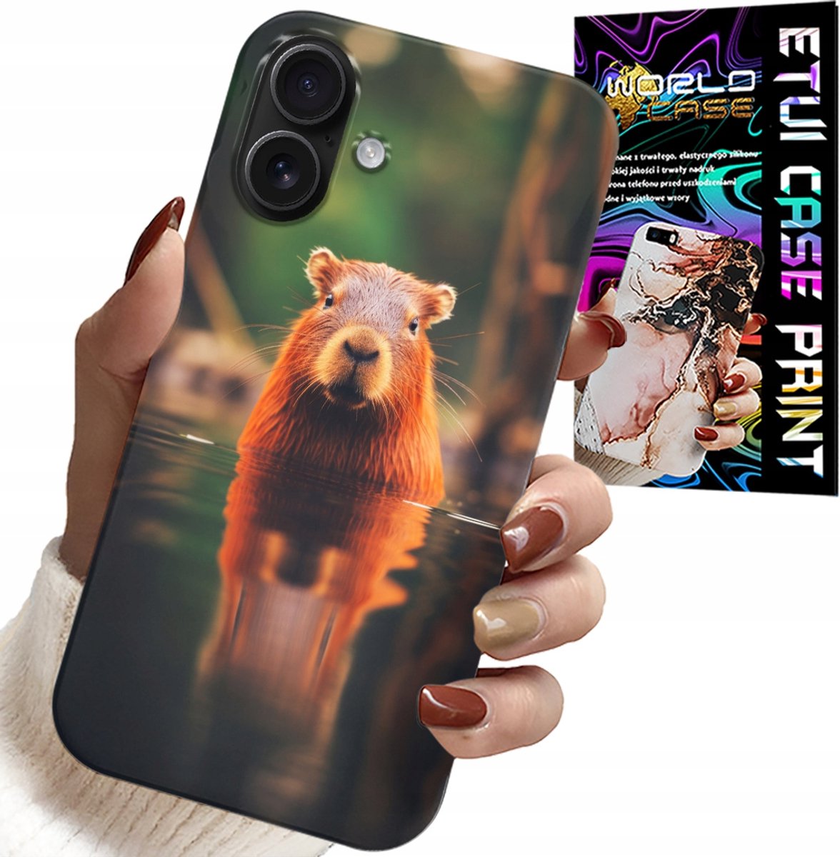 HOESJE VOOR IPHONE 16 PLUS - LEUKE CAPIBARA, CAPIBARA, VEEL ONTWERPEN