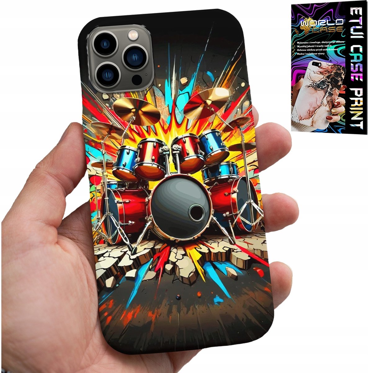HOESJE VOOR IPHONE 11 PRO - ROCK DRUMS ROCK & ROLL + FILM