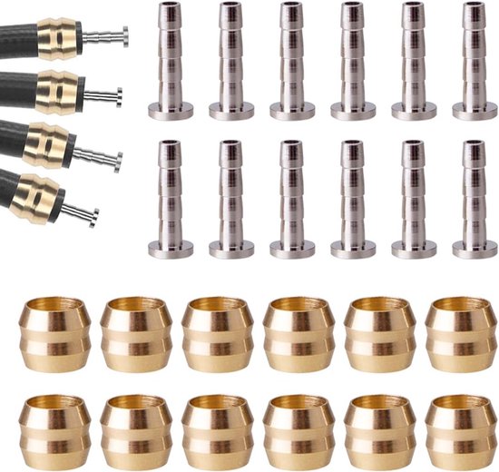 BH90 Hydraulische Remleidingset – 20 Koperen Inzetstukken (olijven En Pinnen) – Voor Fietsschijfremmen – Voor Onderhoud En Reparatie