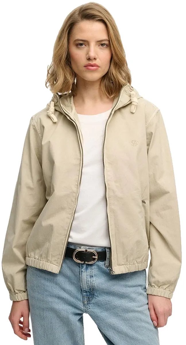 Superdry Washed Twill Jas XL Vrouw Beige