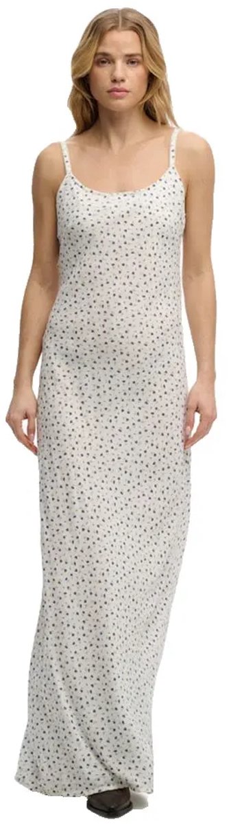 Superdry Printed Cami Maxi Lange Jurk Zonder Mouwen S Vrouw Wit