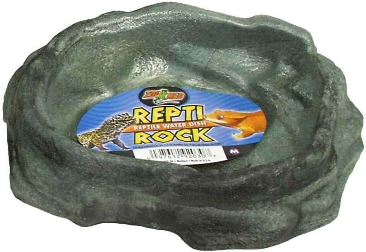 Reptielen Waterbak - Voerbak - Terrarium Inrichting - Makkelijk Schoon Te Maken - 16 x 11 x 3 cm - Groen