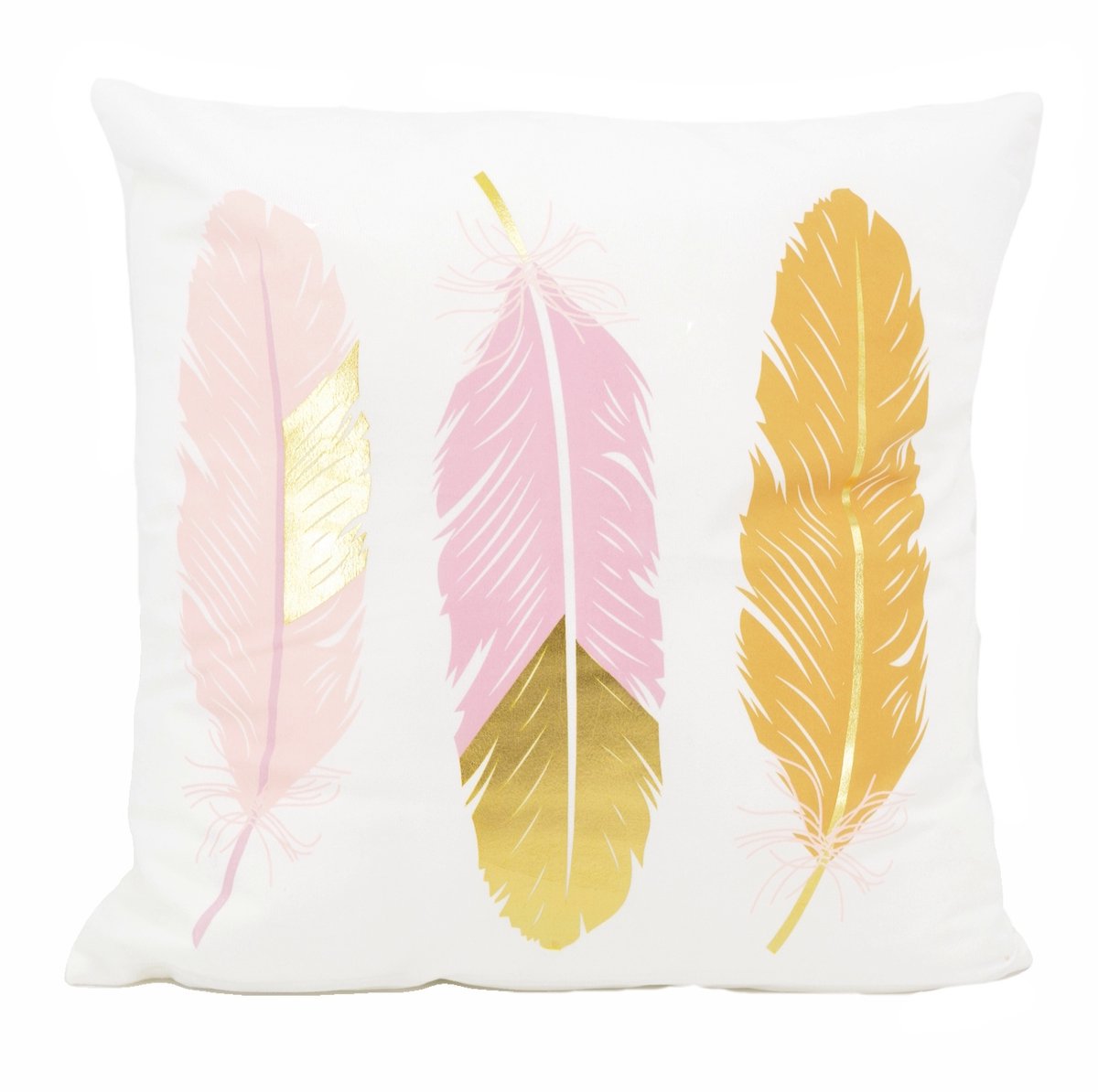 Gek op Kussens! Sierkussen Colorful Feathers | 45 x 45 cm | Katoen/Polyester Multi
