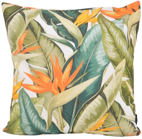 Sierkussen Fleur du Paradise | Collection Plein air / Extérieur | 45 x 45 cm | Coton / Polyester