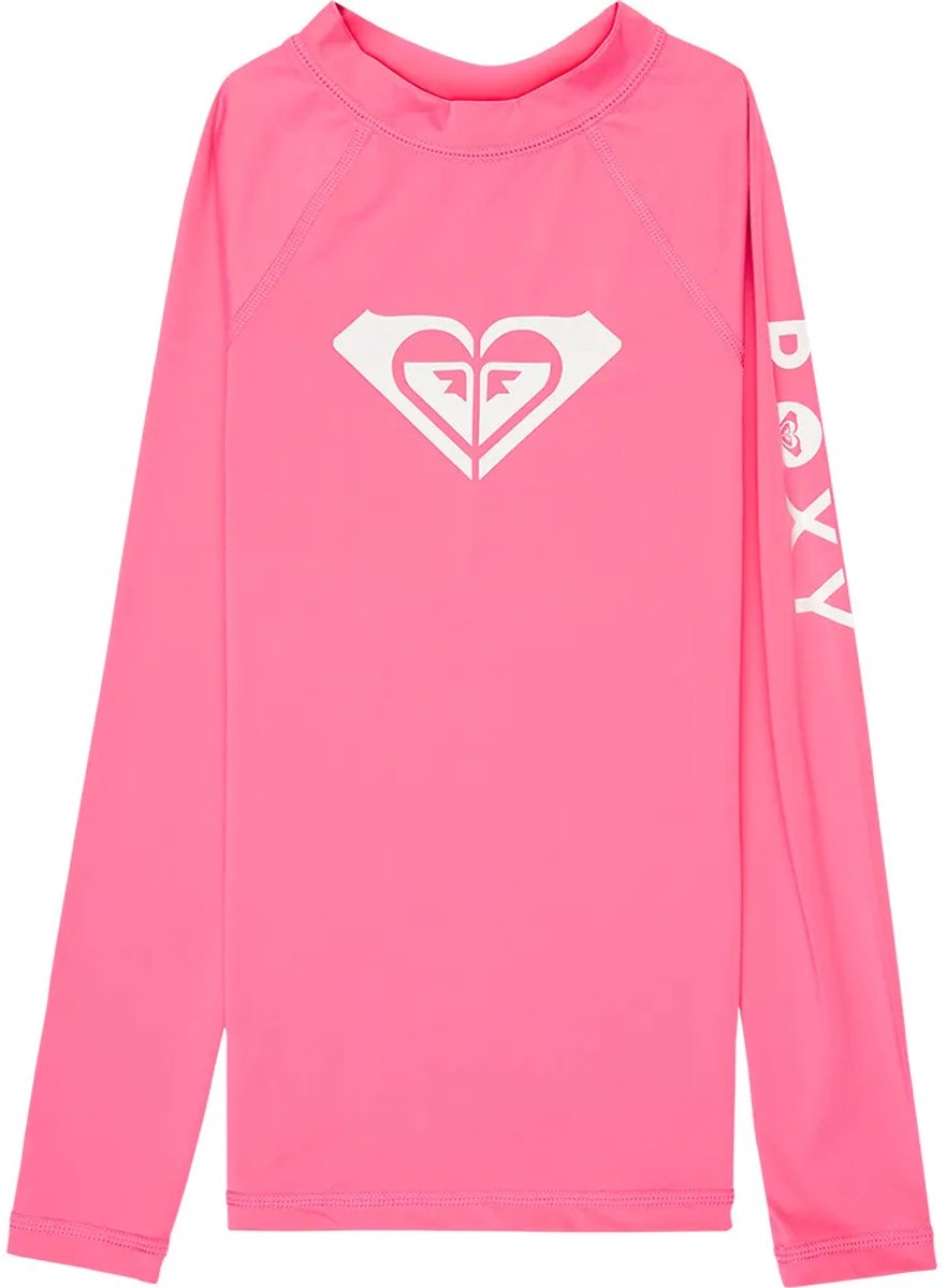 Roxy Ergwr03490 Whole Hearted Rash Guard Met Lange Mouwen 16 Years Meisje Sangria Sunset