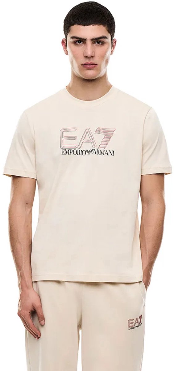 Ea7 Emporio Armani 7m001307_af10375 T-shirt Met Korte Mouwen Beige L Man