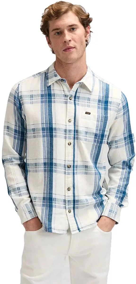 Lee 112377249 Overhemd Met Lange Mouwen L Man Deep Sea Plaid