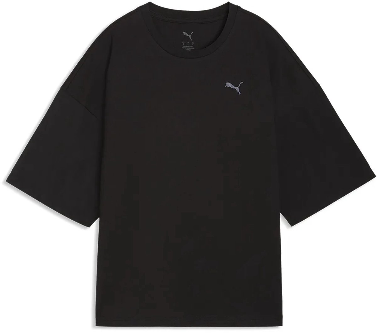 Puma Her Oversized T-shirt Met Korte Mouwen M Vrouw Zwart