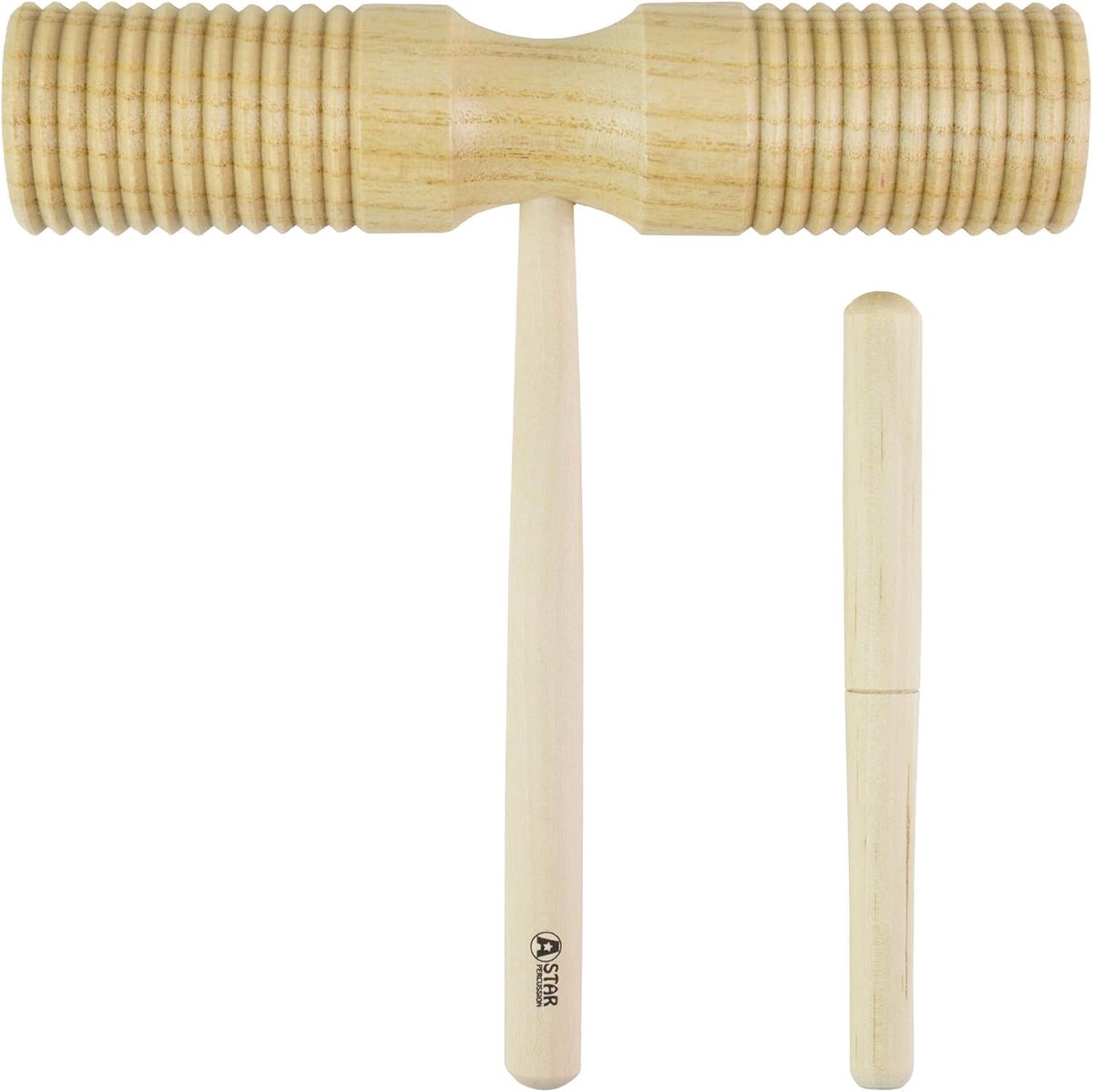 Houten Ritme Blok - Percussie Blok - Muziek Maken - Tweekleurig Geluid - 20 x 8 x 4 cm - Bruin