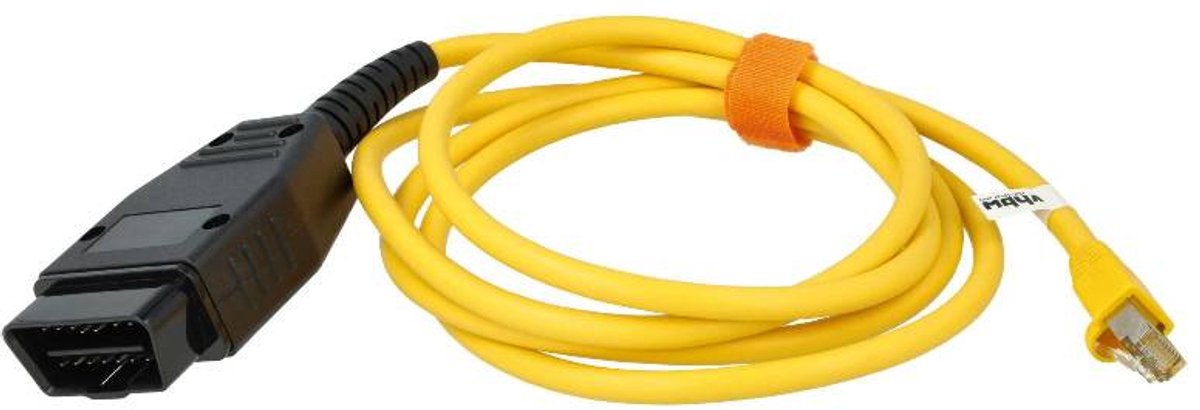 OBD2 Adapterkabel voor BMW - RJ45 naar 16-pins OBD2 - 1,8 meter - Geel